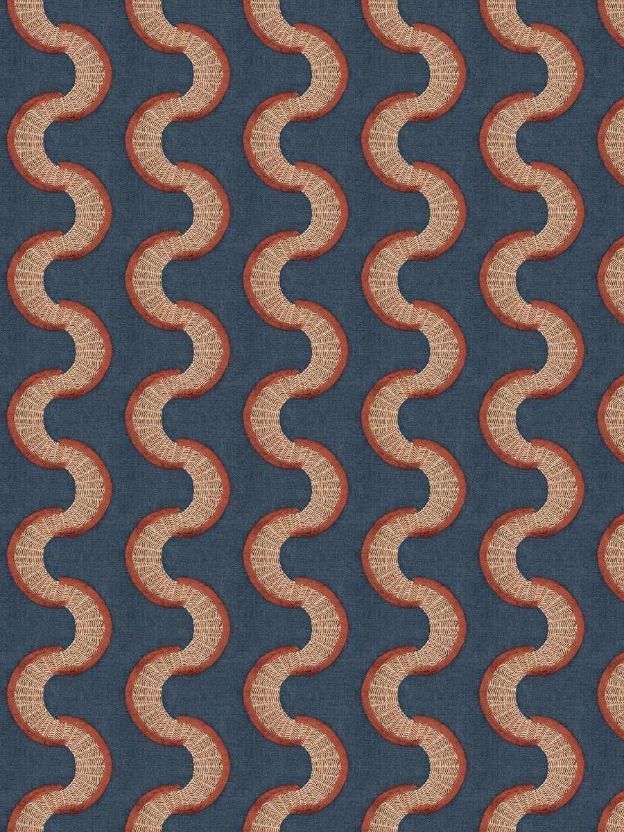 Snake Stitch – Blue