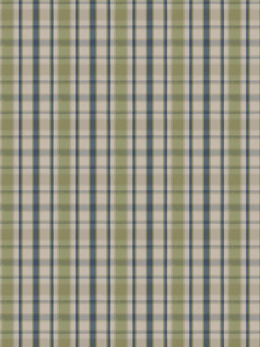 Tiberius Silk Check – Blue / Green