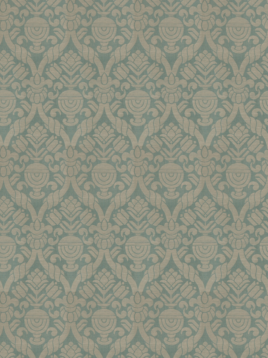 Cathar Linen Damask – Lagoon