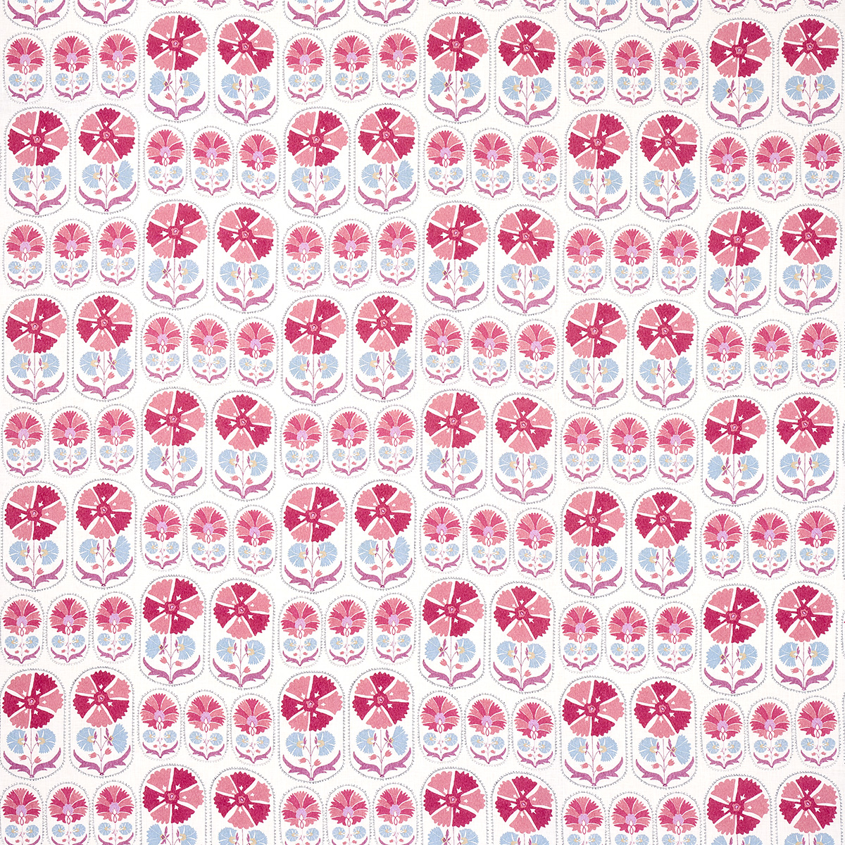 ANJUNA FLORAL LINEN PRINT – MULBERRY