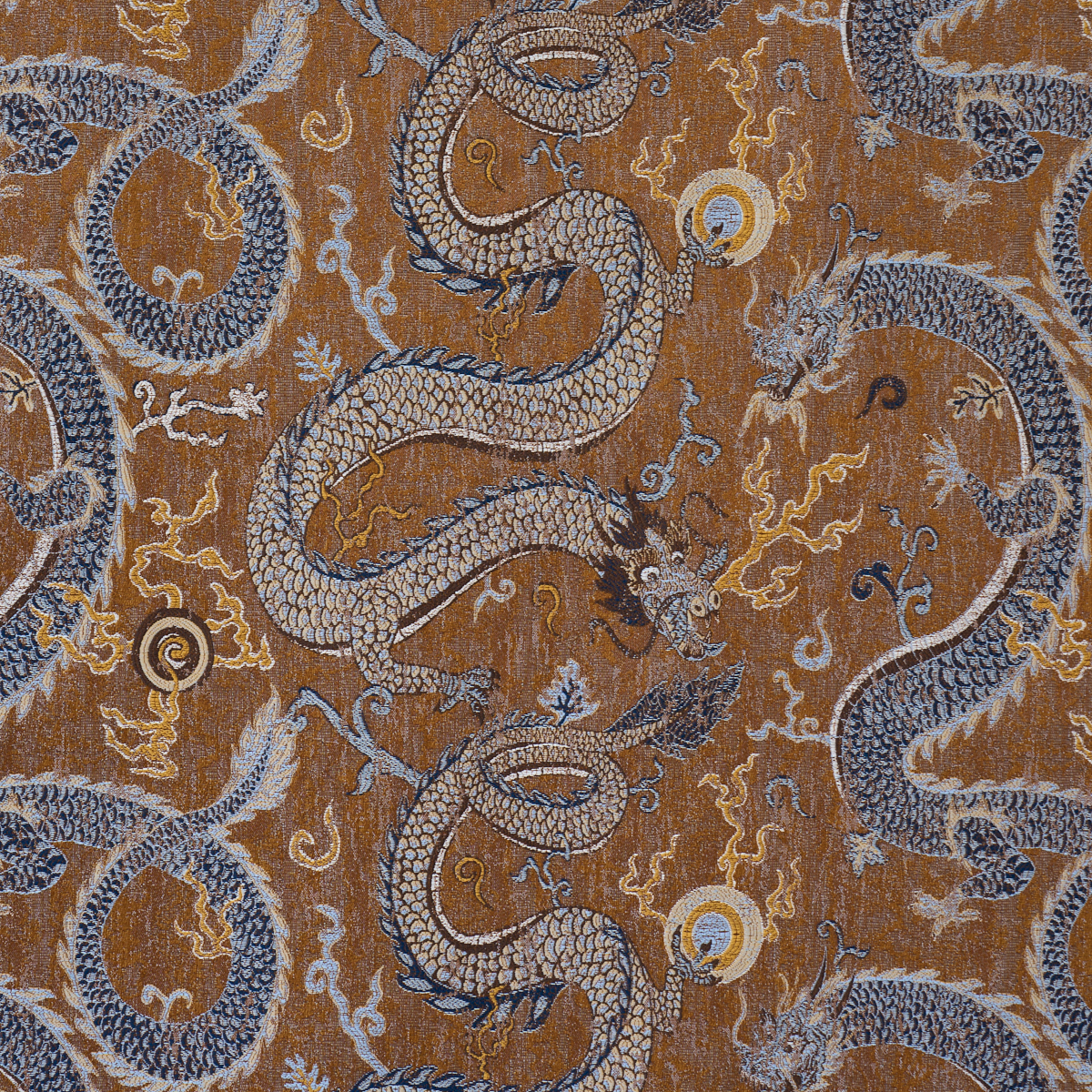SERPENTINE DRAGON – BROWN & BLUE