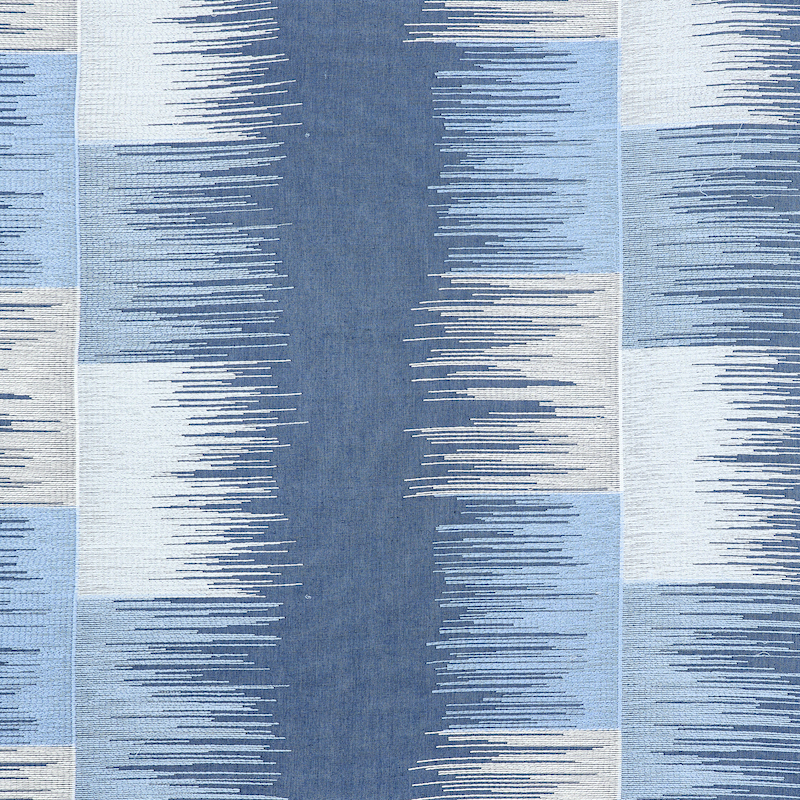 SUNBURST STRIPE EMBROIDERY – BLUES