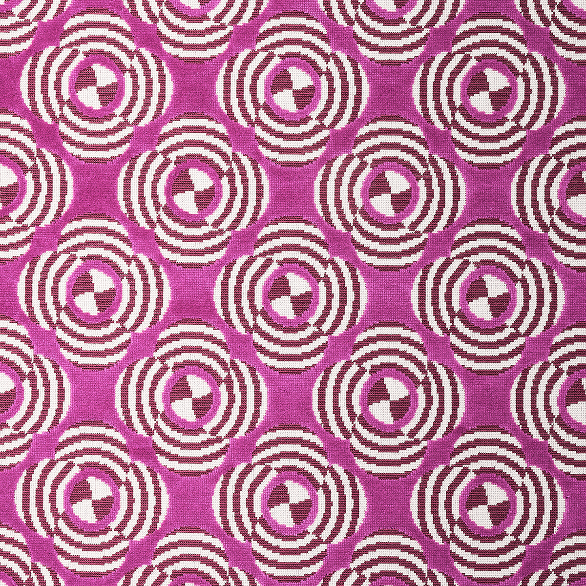 LE MODERNE CUT VELVET – MAGENTA