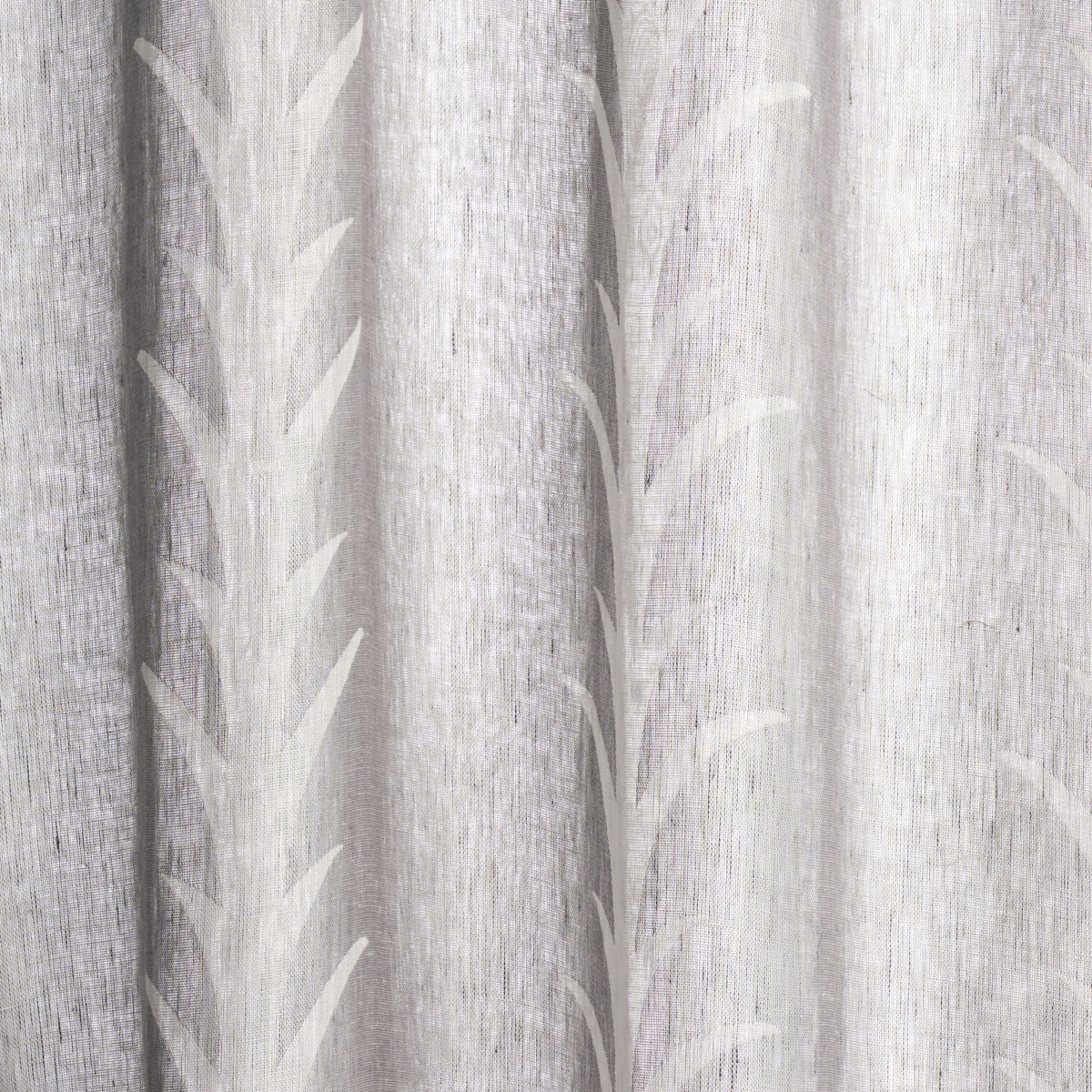ACANTHUS STRIPE SHEER – CARBON