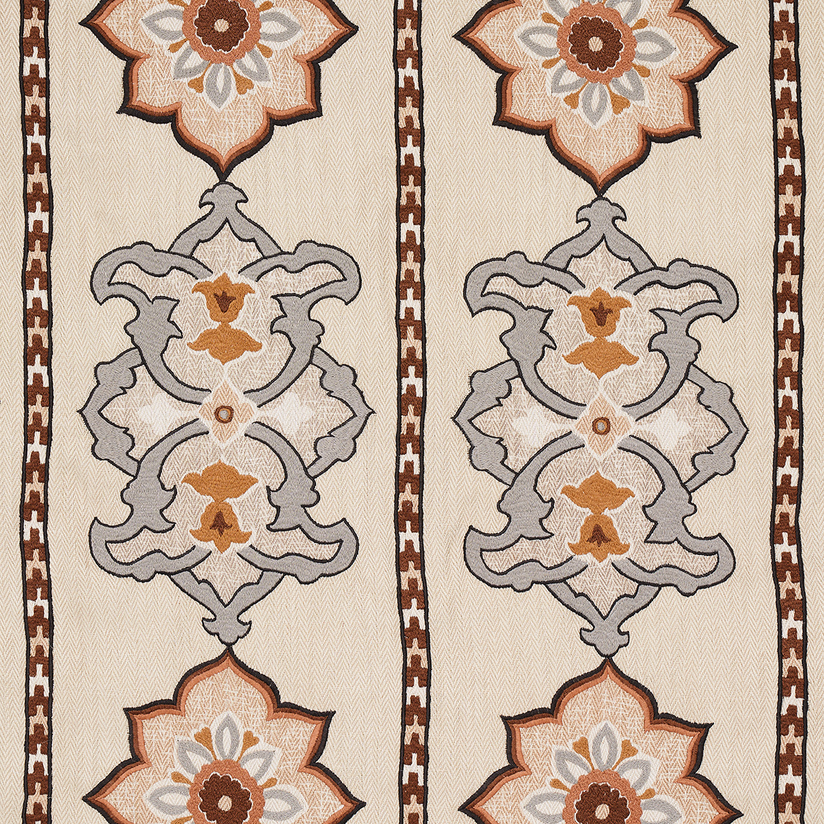 TEMARA HAND EMBROIDERED PRINT – NATURAL