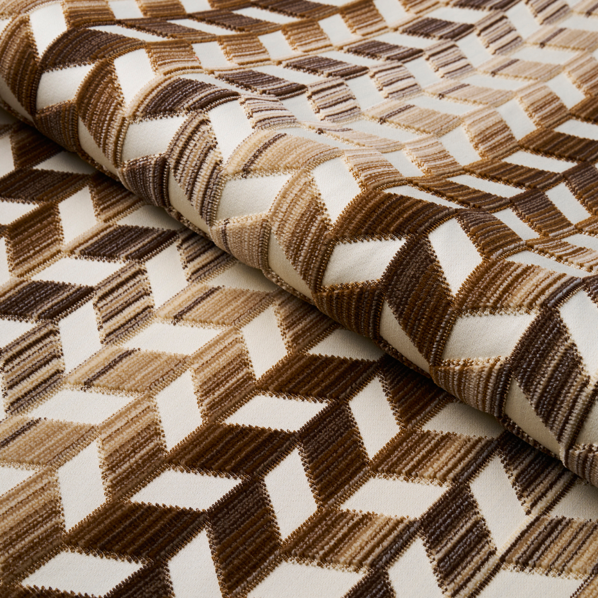 CHEVRON STRIÉ VELVET – GOLD