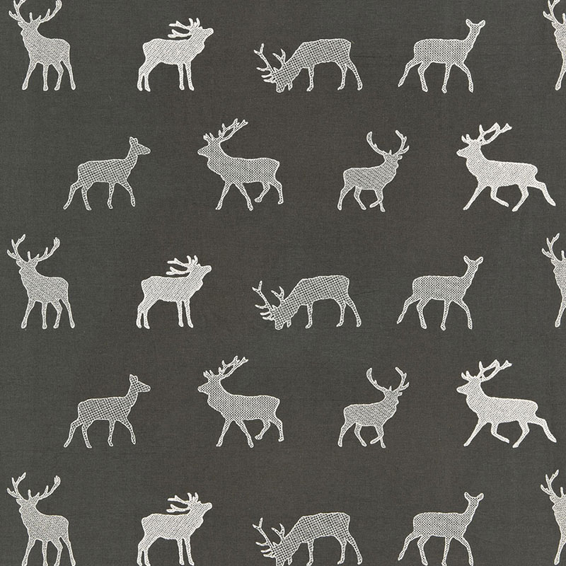 Caribou Embroidery – CHARCOAL