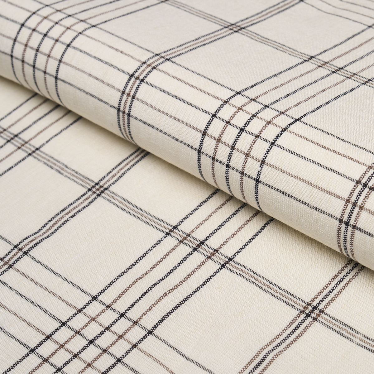NILS PLAID LINEN – CHARCOAL