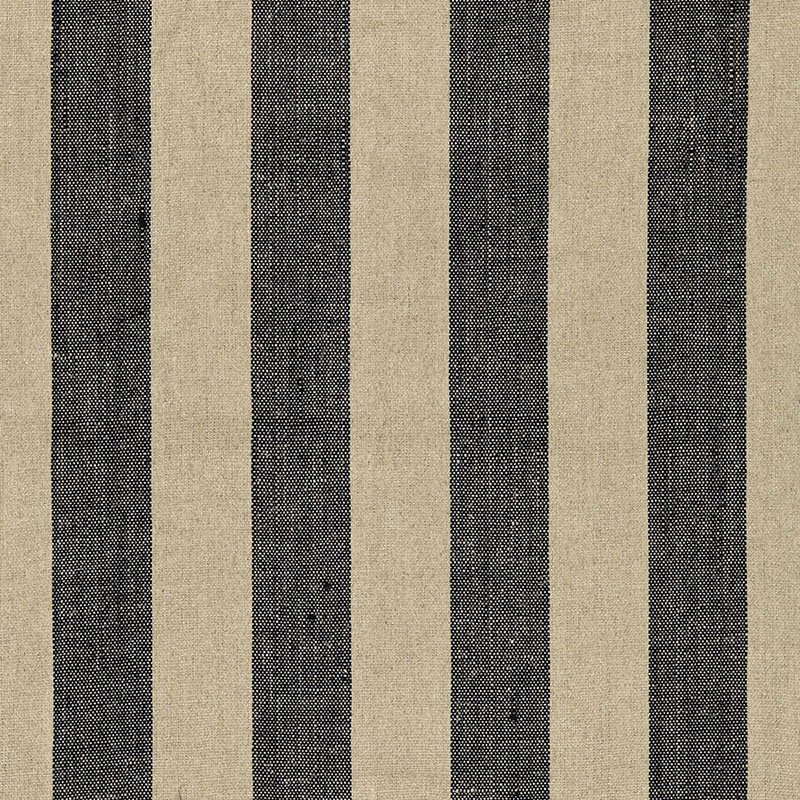 AUGUSTIN LINEN STRIPE – EBONY / LINEN