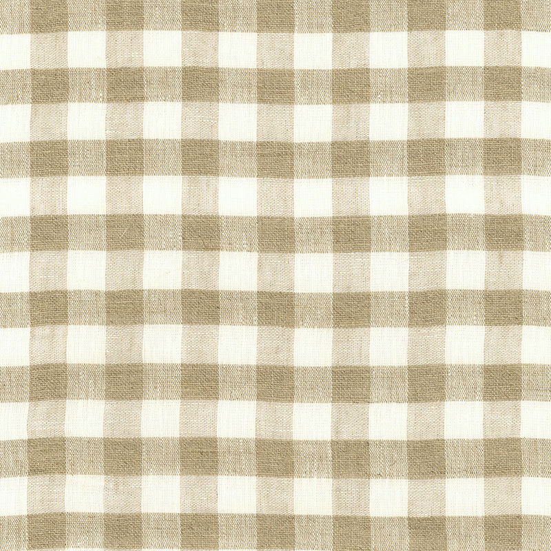 SIDNEY CHECK LINEN SHEER – NATURAL