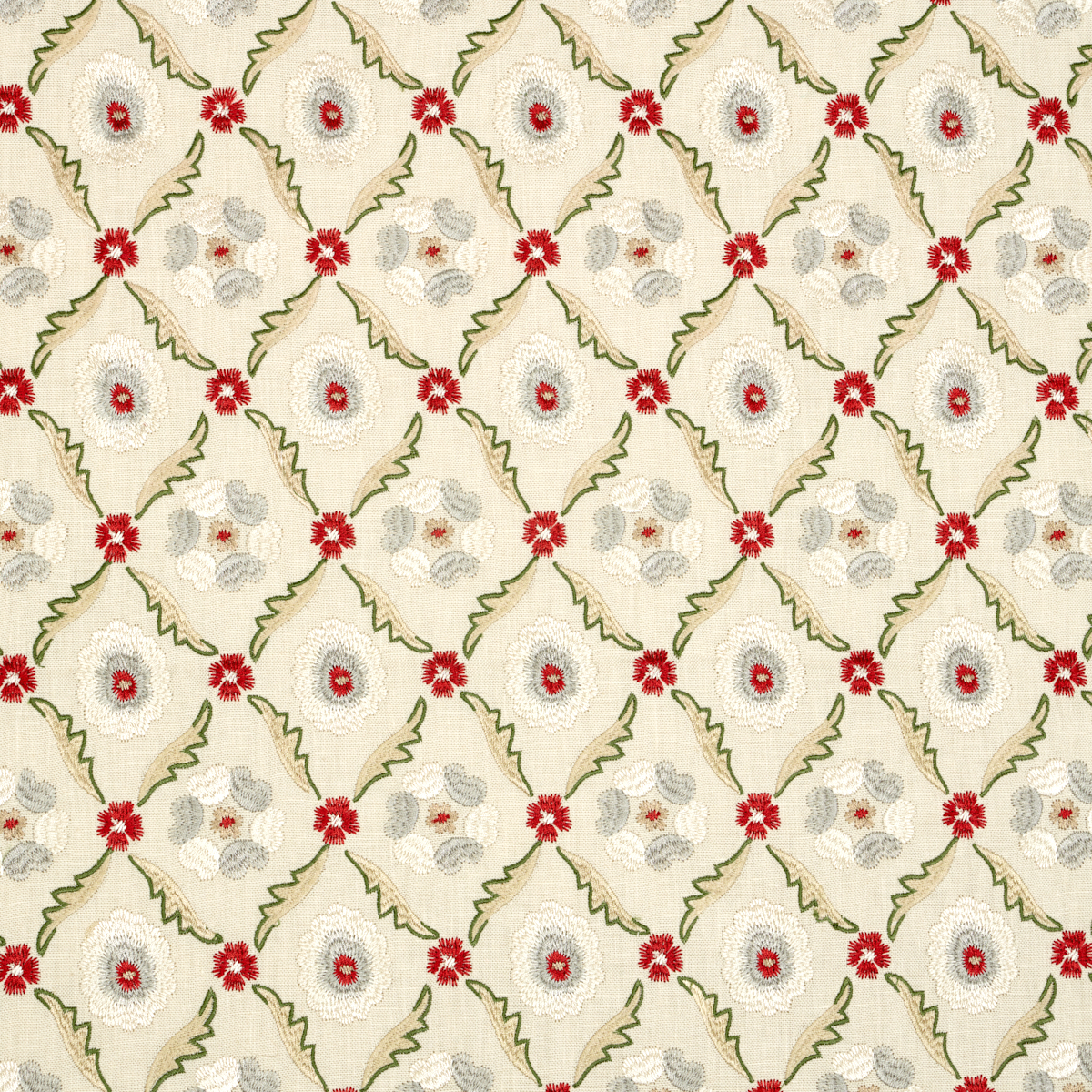 Claremont Embroidery – CRIMSON