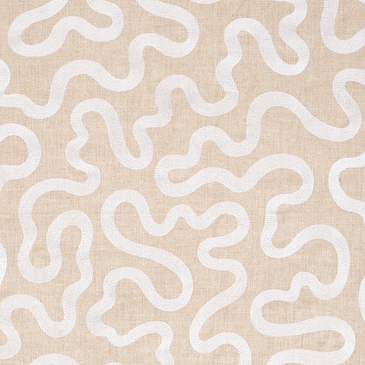 Riley Embroidery – IVORY ON NATURAL