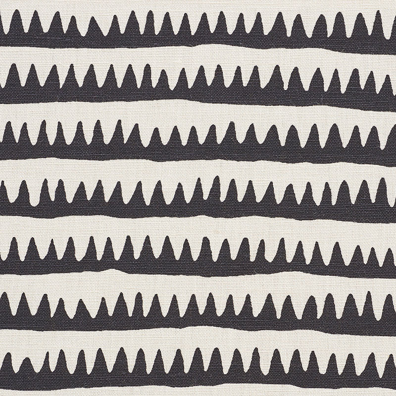 CORFU HAND PRINTED STRIPE – BLACK