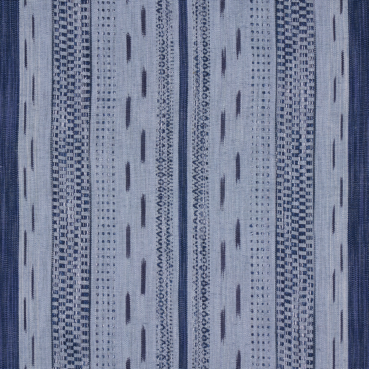 MIRZA IKAT STRIPE – INDIGO ON CHAMBRAY