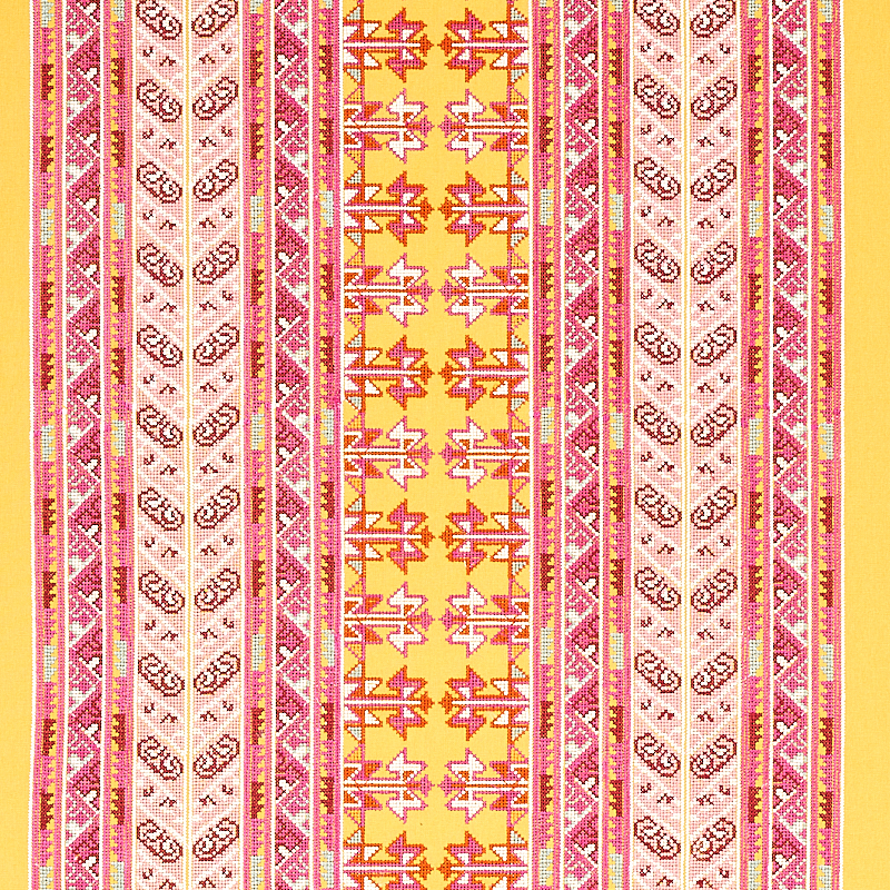 VINKA EMBROIDERY – PINK & YELLOW
