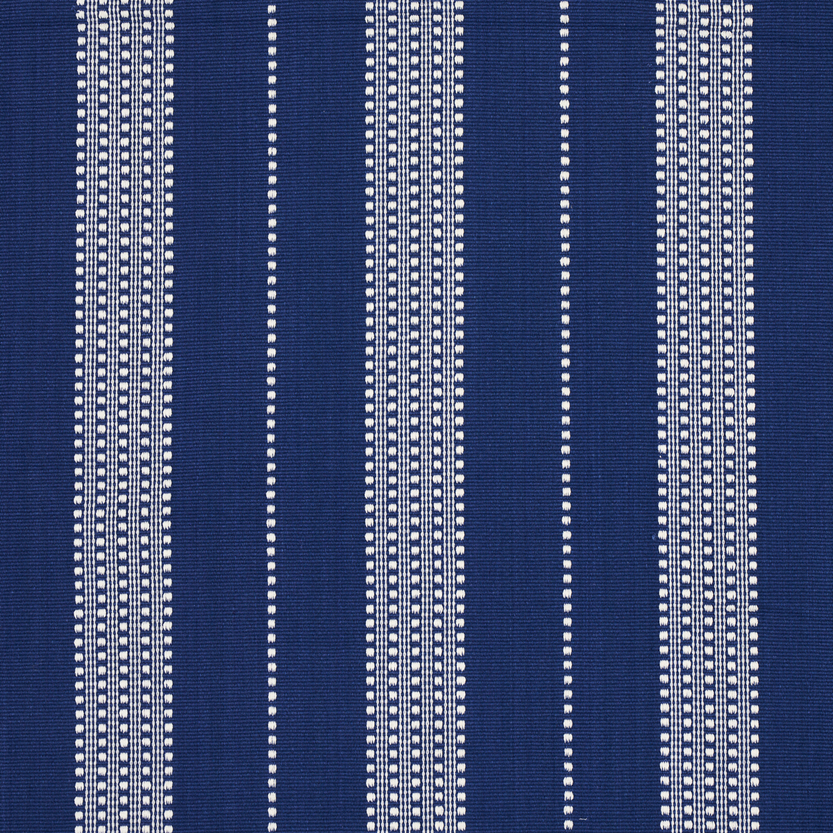 LUBECK STRIPE – IVORY ON BLUE