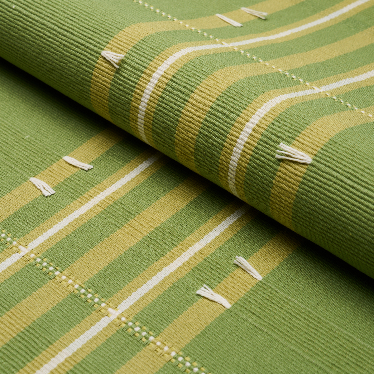 REMMY HAND WOVEN STRIPE – LEAF