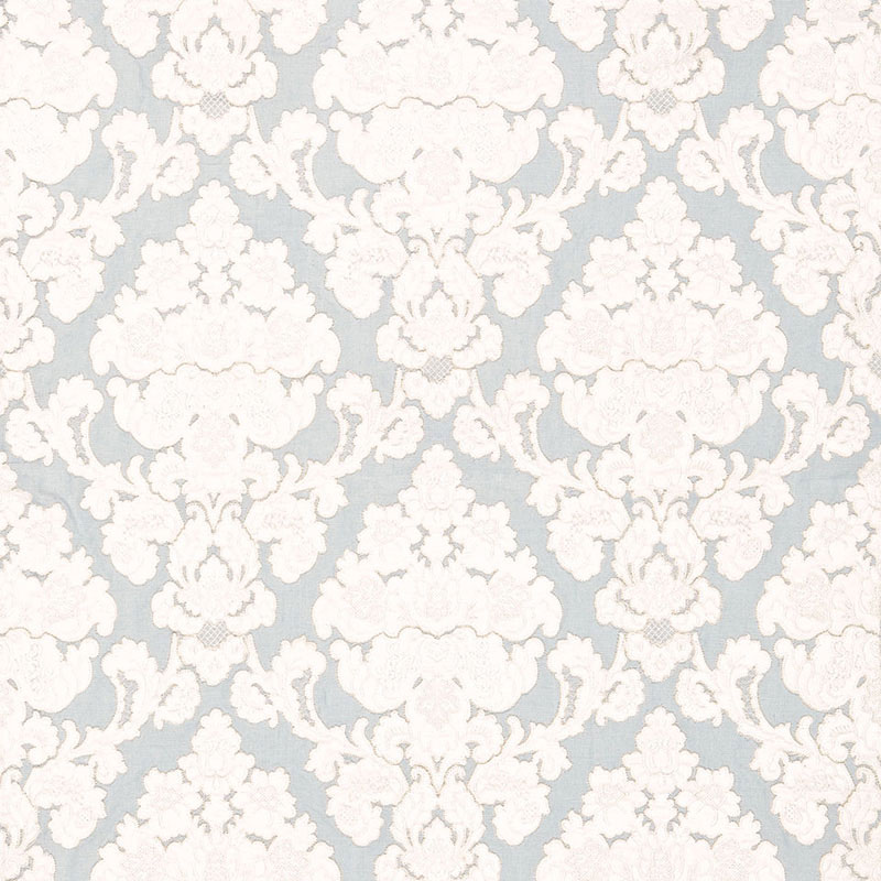 MONTALCINO APPLIQUÉ DAMASK – ROBIN’S EGG