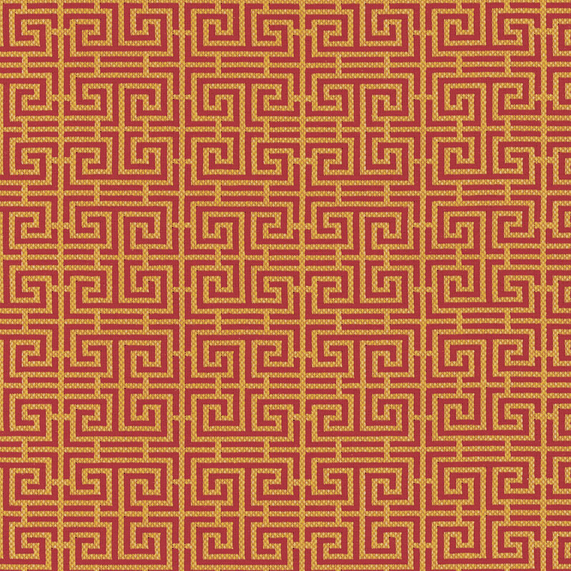 CHINOIS FRET – CINNABAR / GOLD