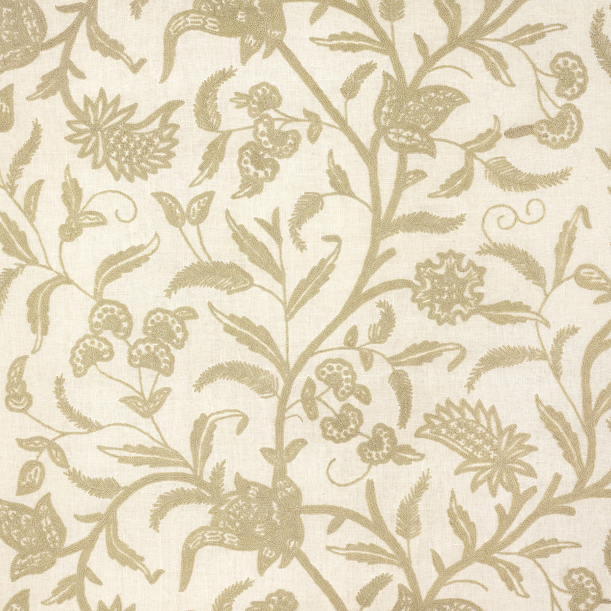 Amagansett Linen Crewel – ECRU