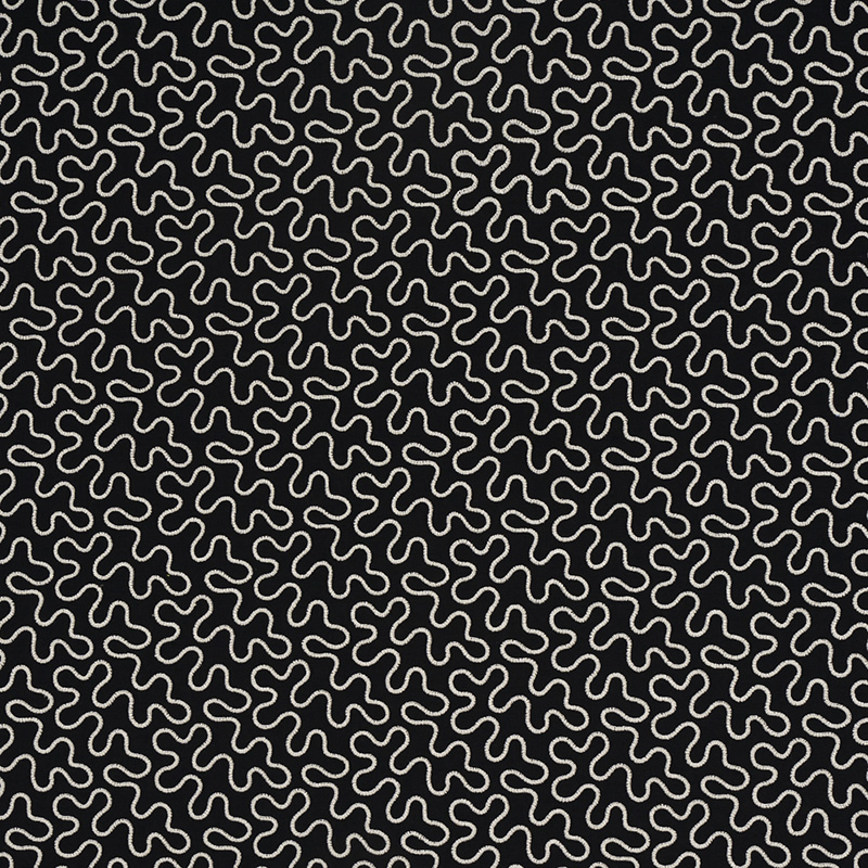 MEANDER EMBROIDERY – BLACK