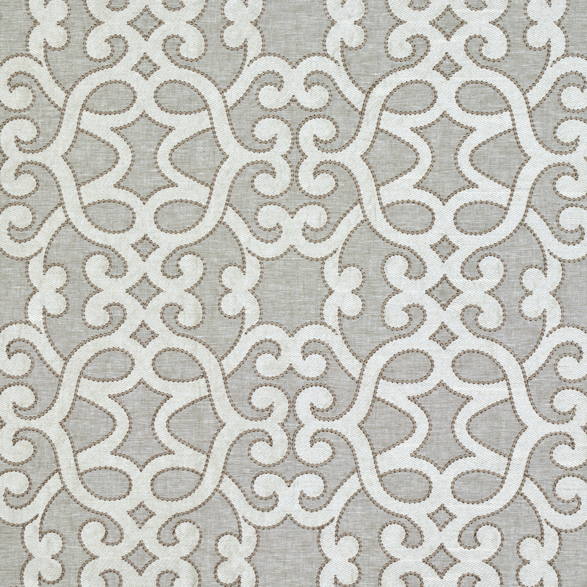 AMBOISE LINEN EMBROIDERY – OYSTER