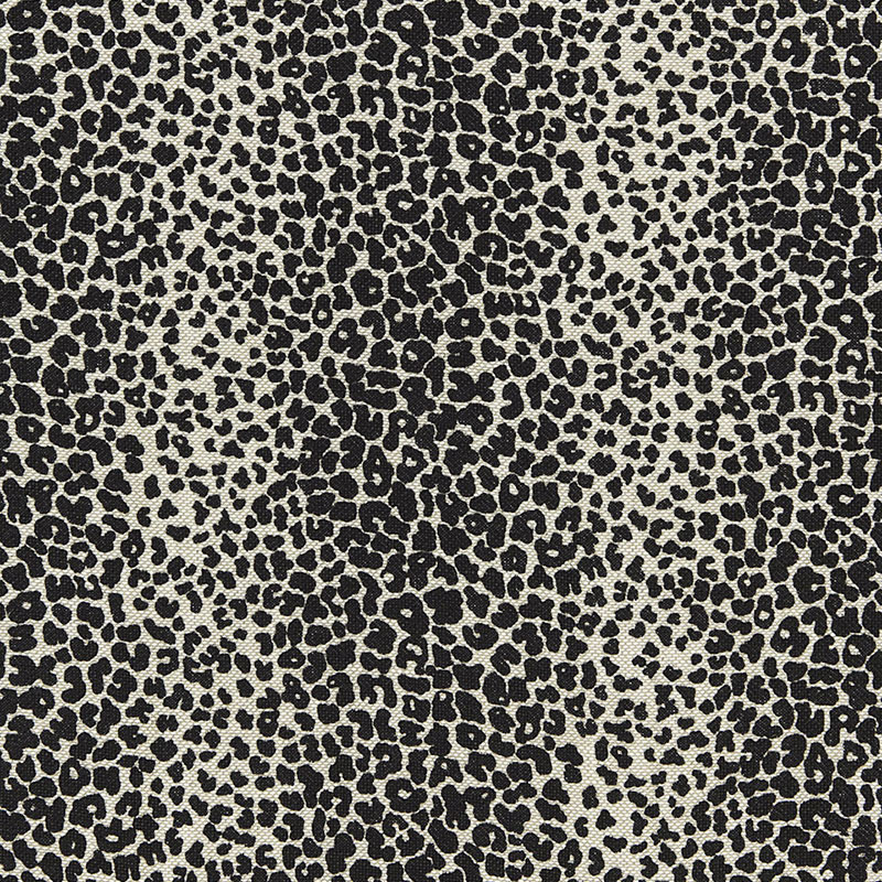 LEOPARD LINEN PRINT – EBONY