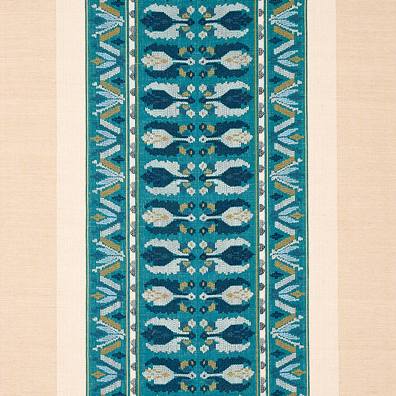 SANDOR STRIPE EMBROIDERY – PEACOCK