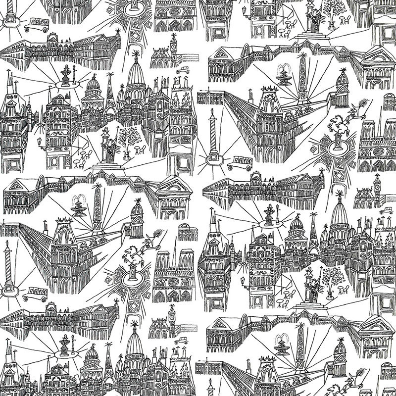 VIEWS OF PARIS – BLACK ON WHITE