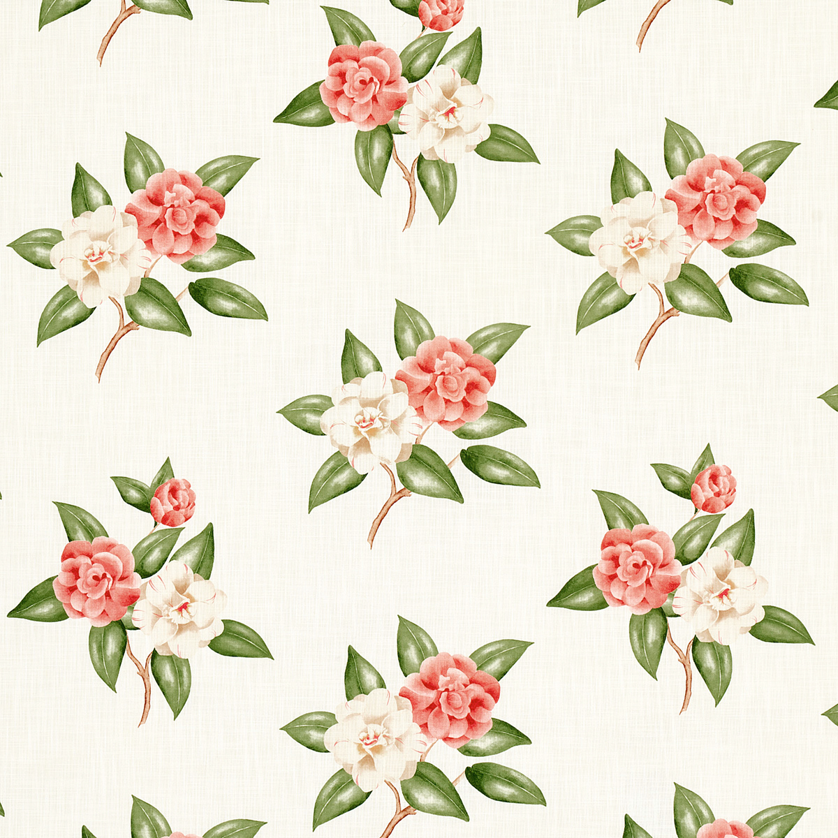 CASABLANCA FLORAL INDOOR/OUTDOOR – CORAL