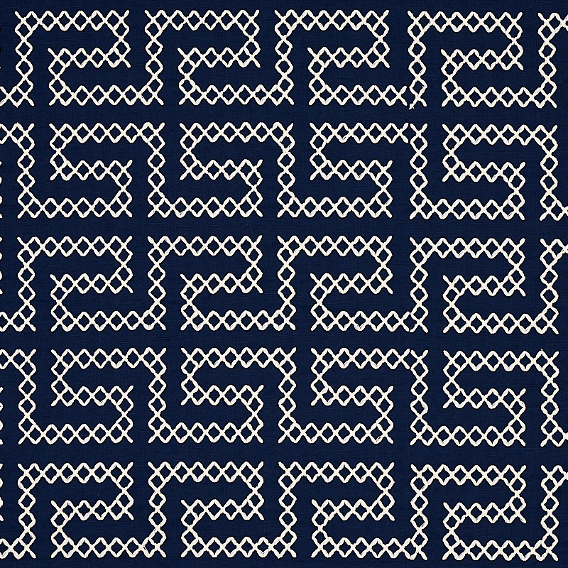 A MAZE EMBROIDERY – NAVY