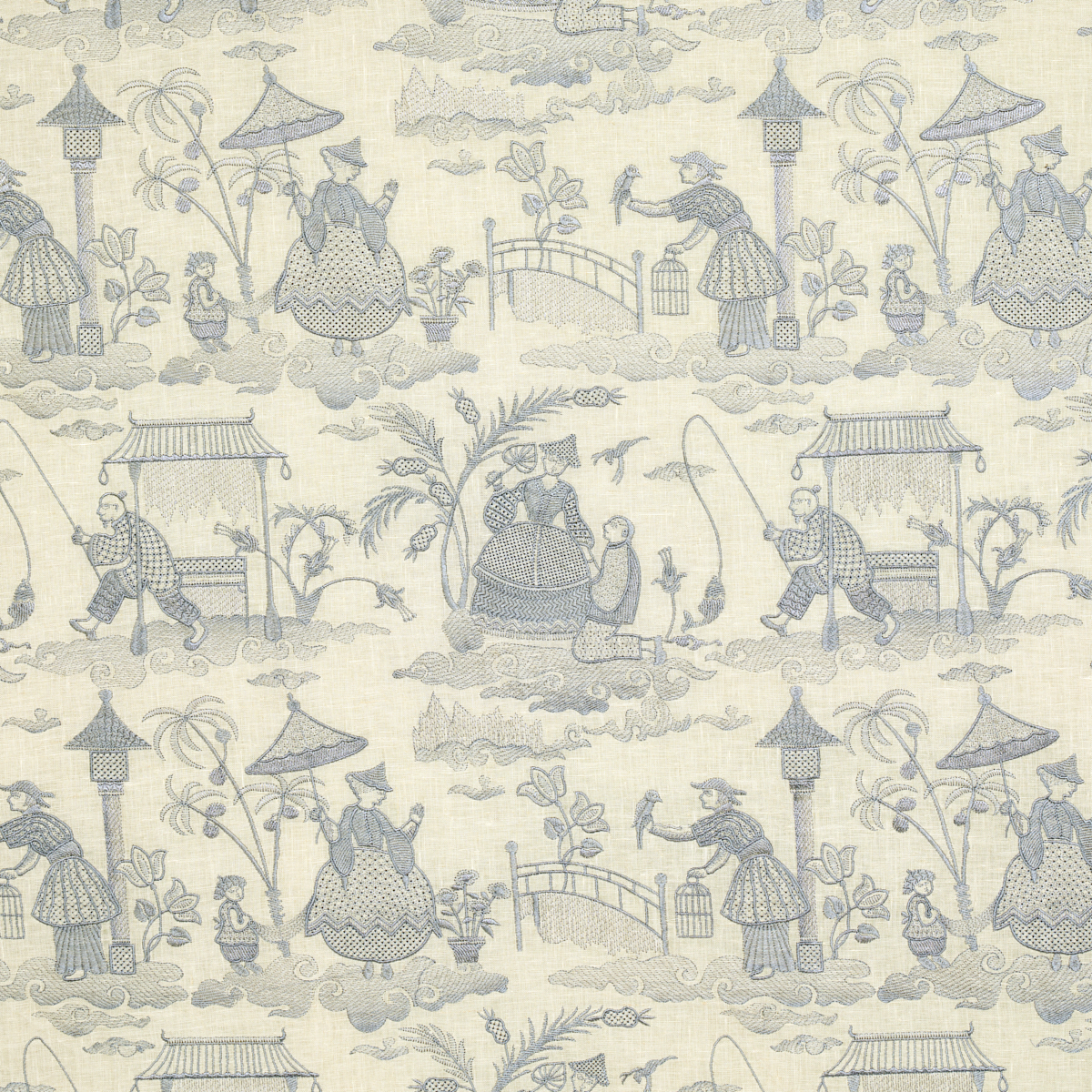 Bassano Embroidered Toile – DELFT