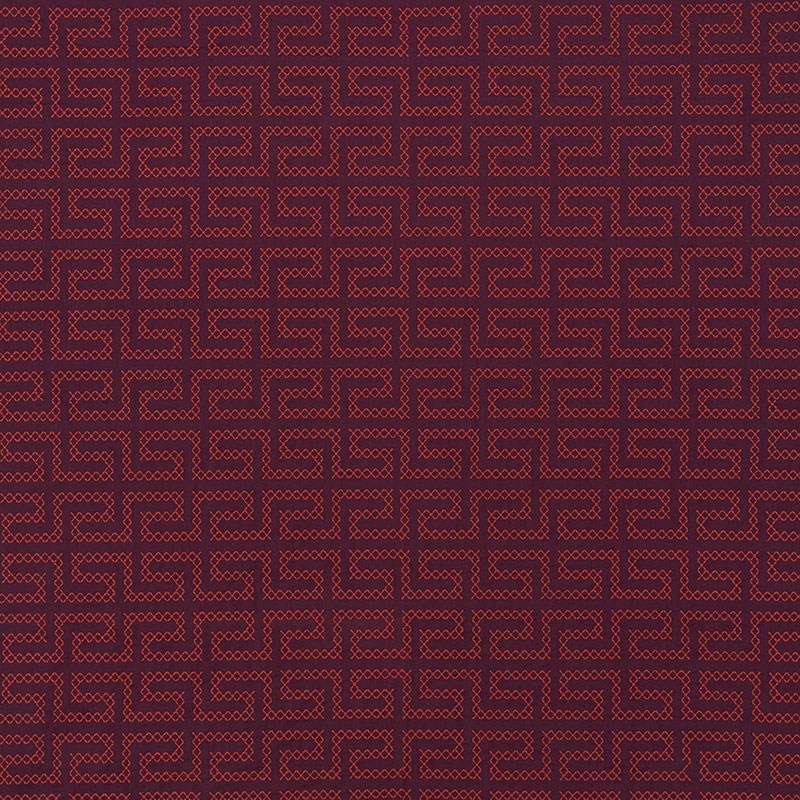 A MAZE EMBROIDERY – BERRY