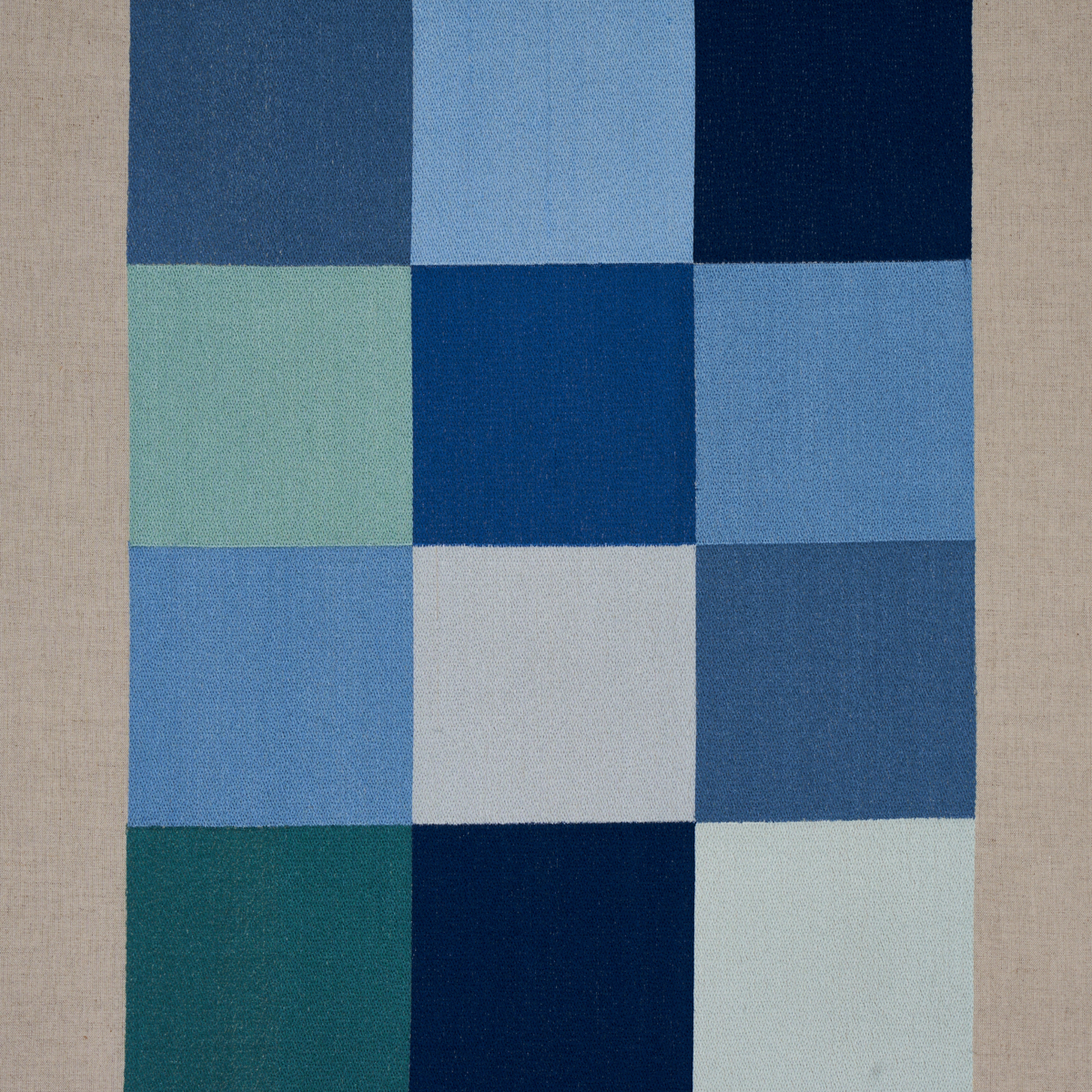EMBROIDERED TILE – BLUE