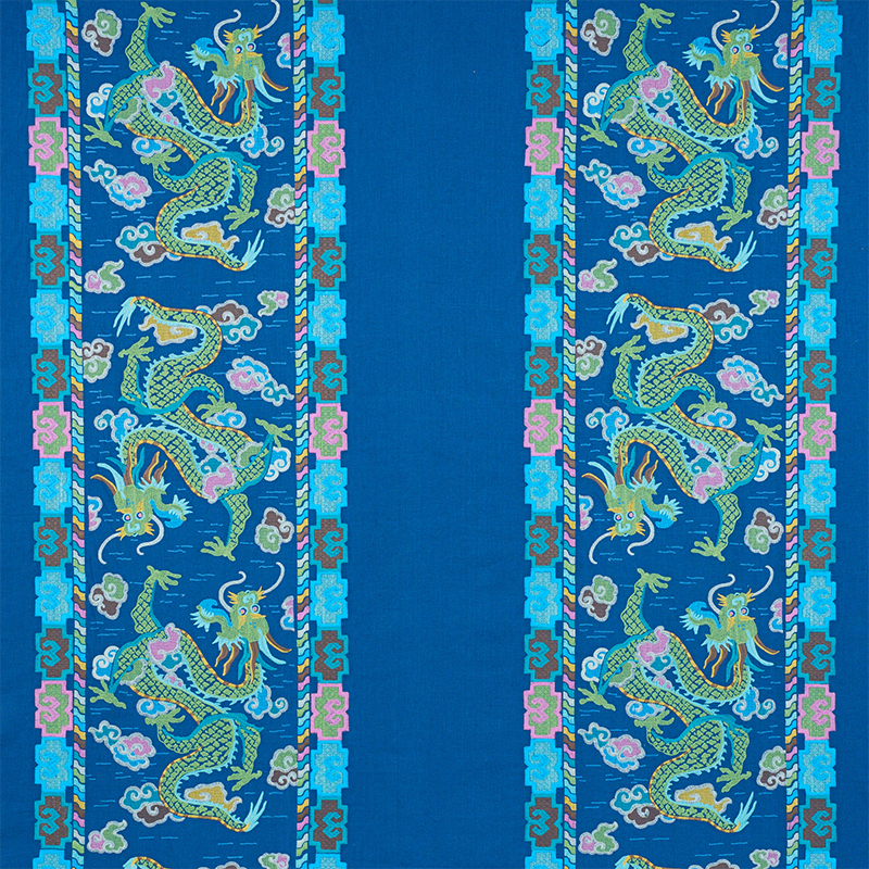 LOTAN DRAGON EMBROIDERY – BLUE