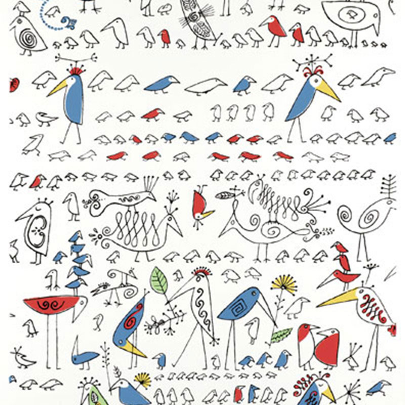 AVIARY – MULTI ON WHITE