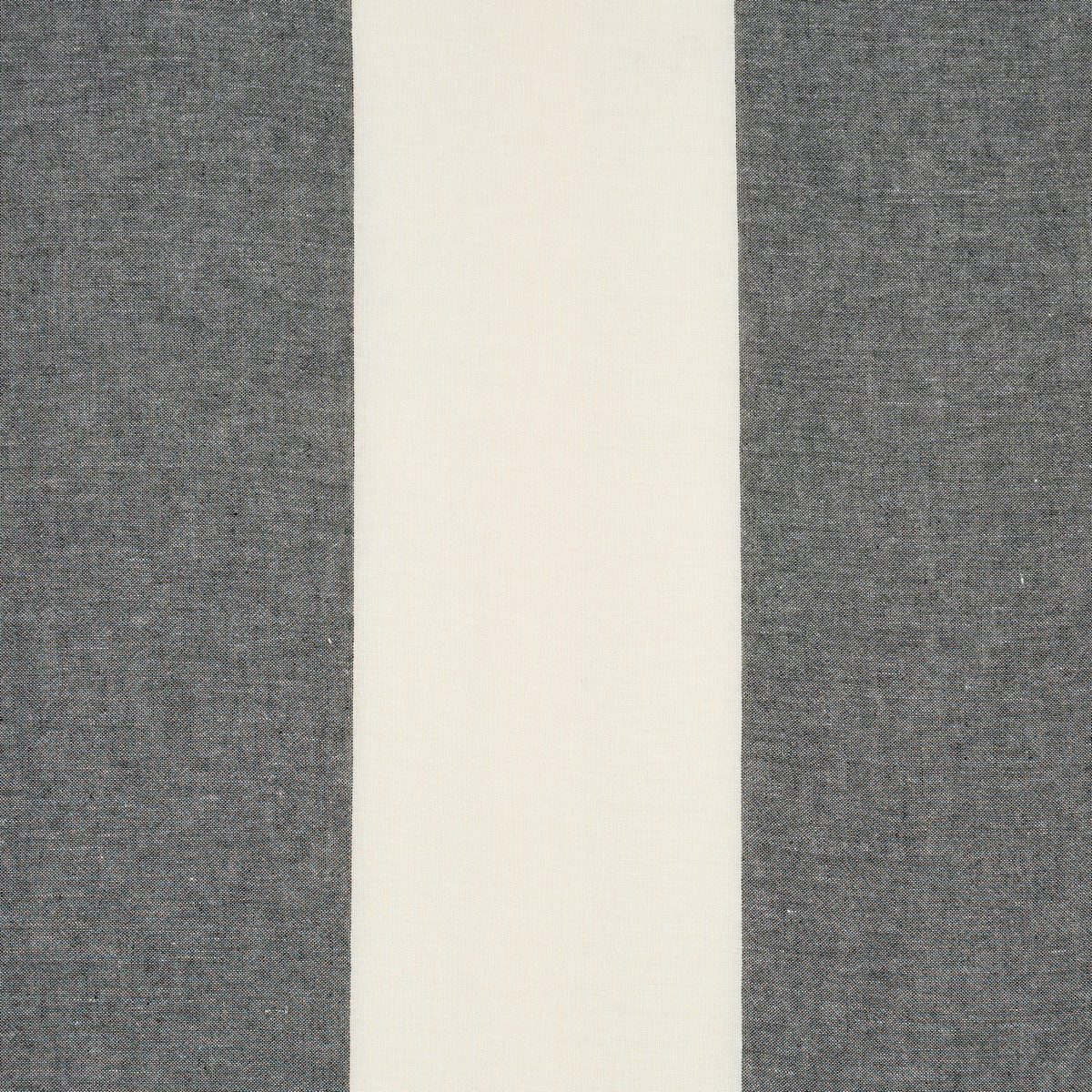 VISTA LINEN STRIPE CASEMENT – CARBON AND WHITE
