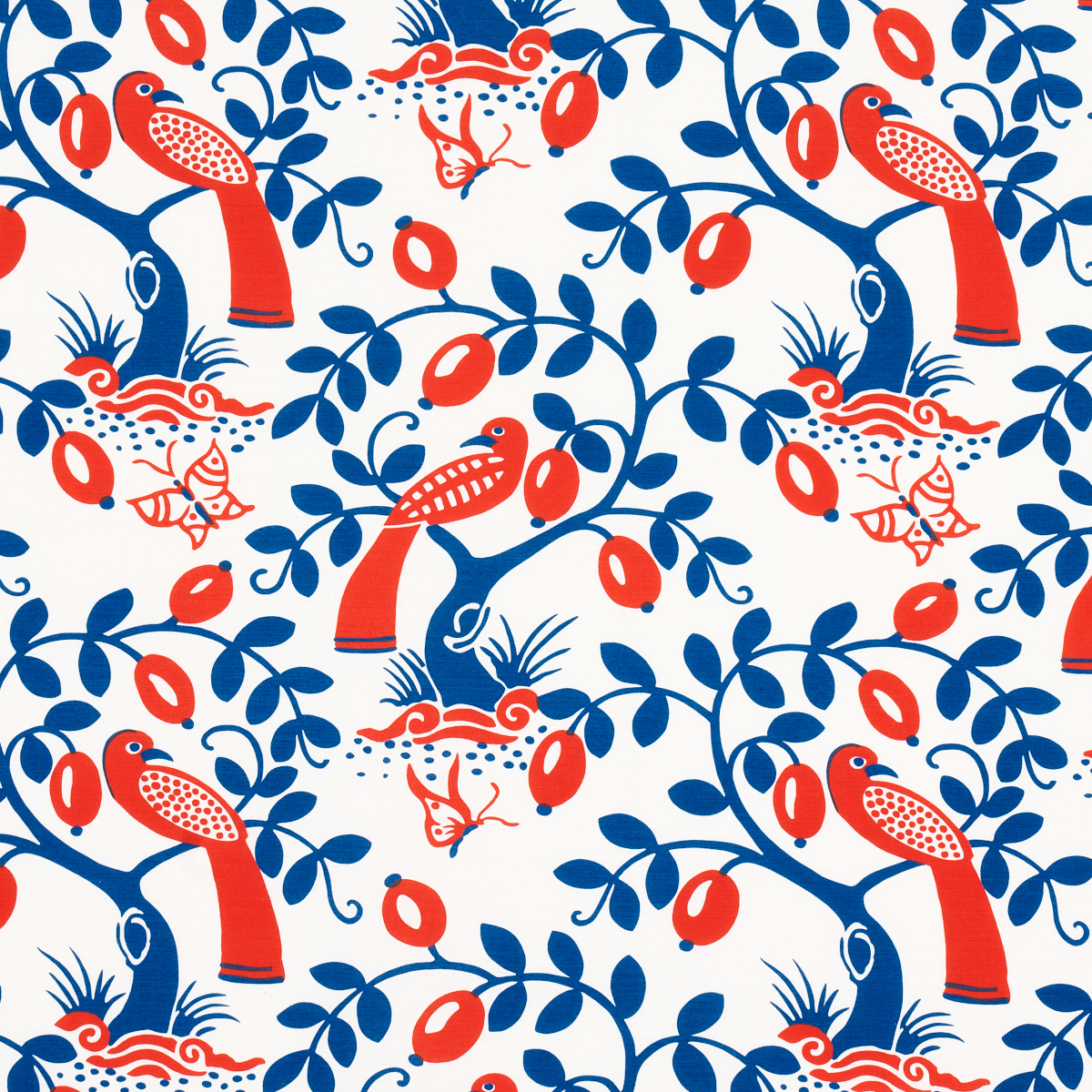 OLIVE TREE – BLUE & RED