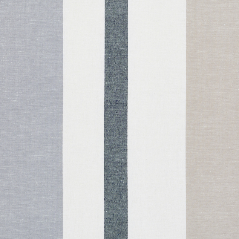 LOLLAND LINEN STRIPE – GREY & SAND