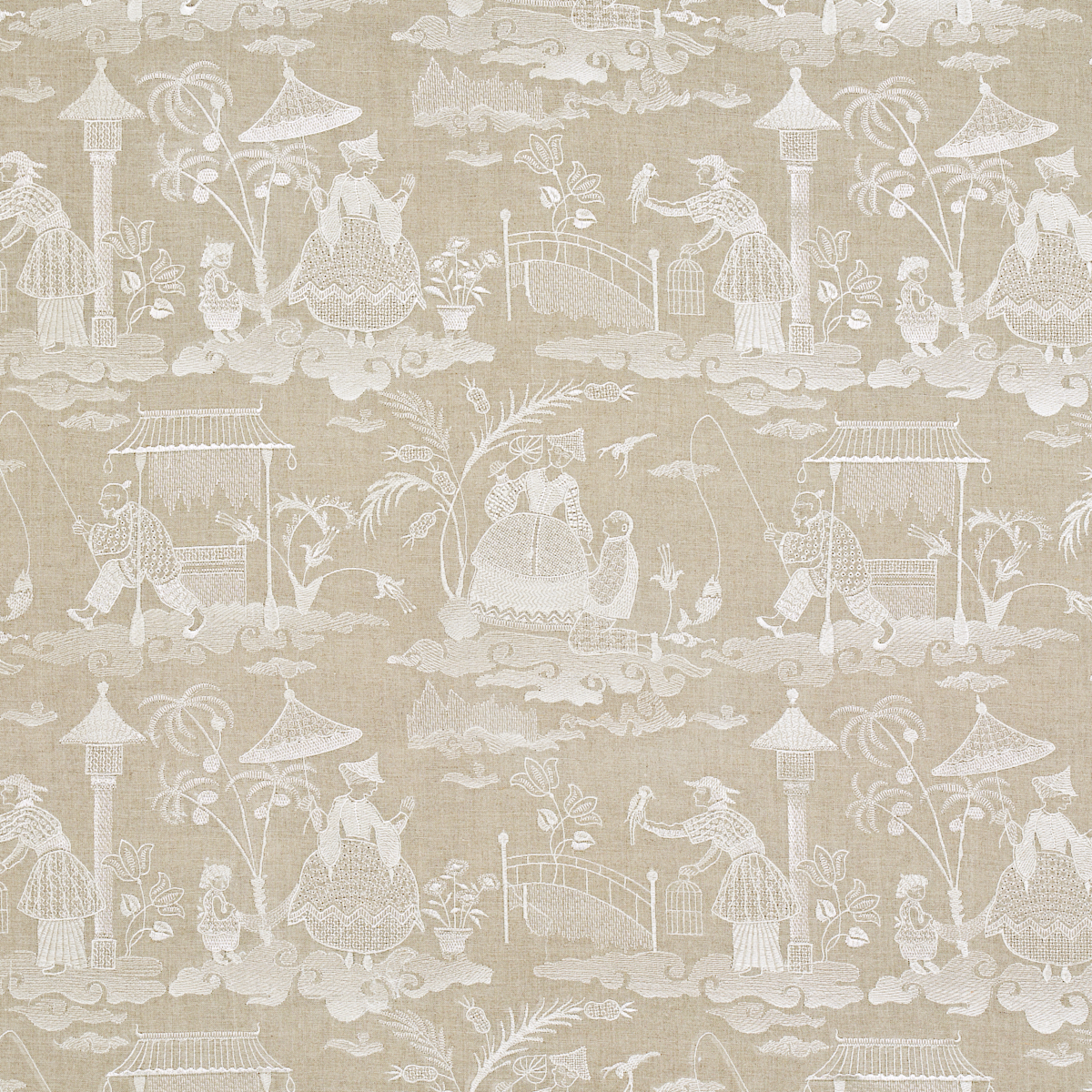 Bassano Embroidered Toile – LINEN