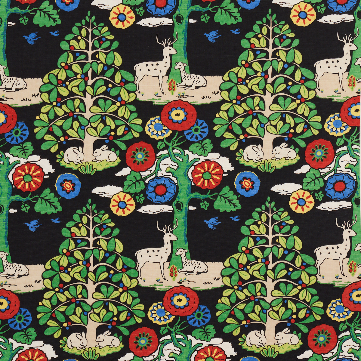FANTASY FOREST – BLACK & MULTI