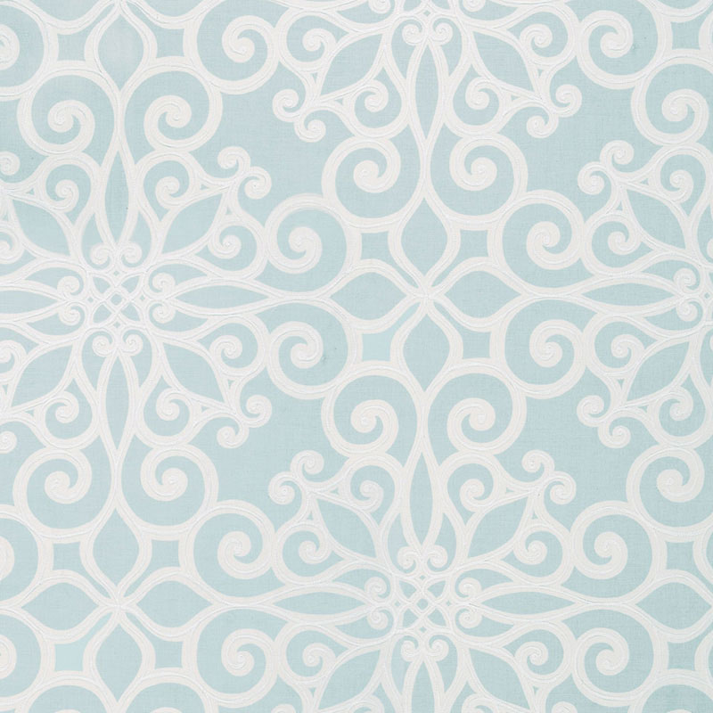 Rosegate Embroidered Print – AQUAMARINE