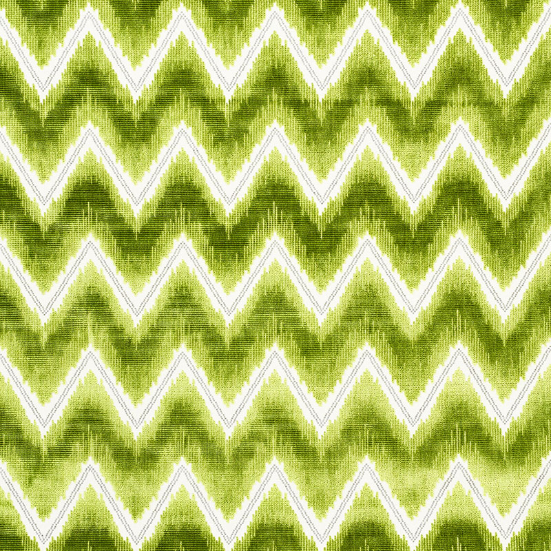 CHEVRON VELVET – LEAF