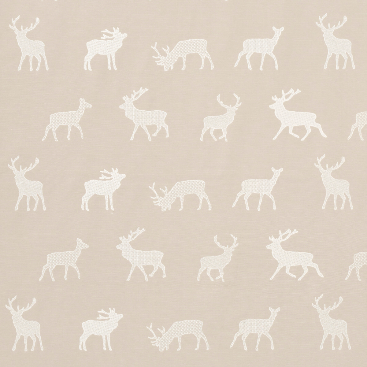 CARIBOU EMBROIDERY – PARCHMENT