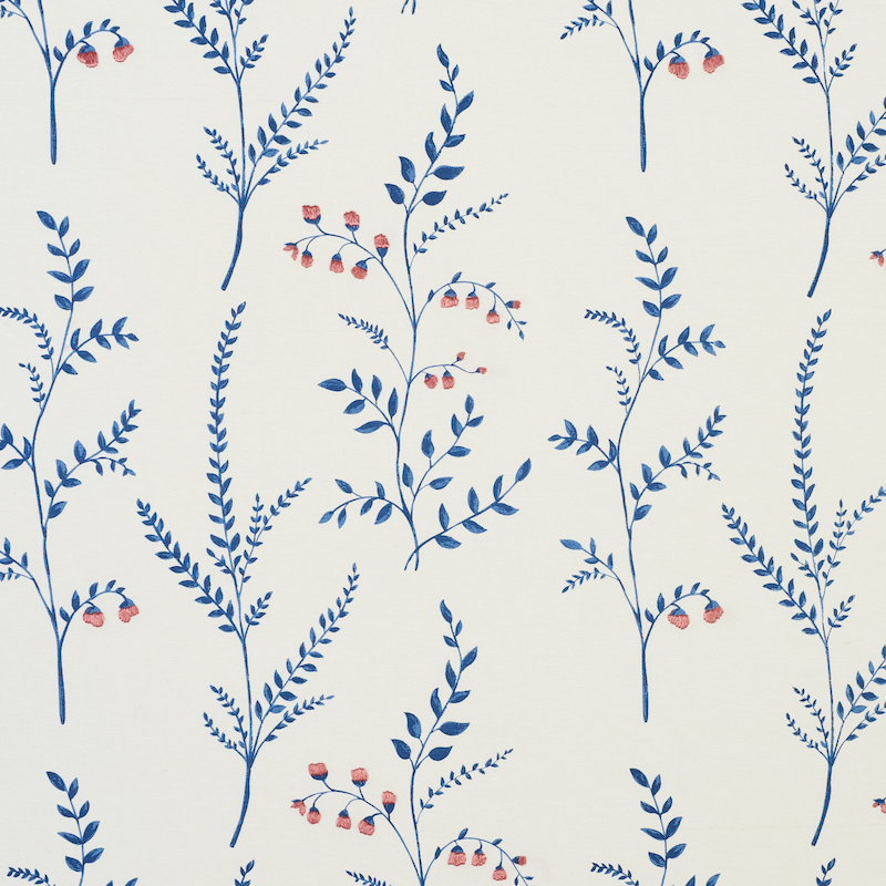 Cynthia Embroidered Print – BLUE