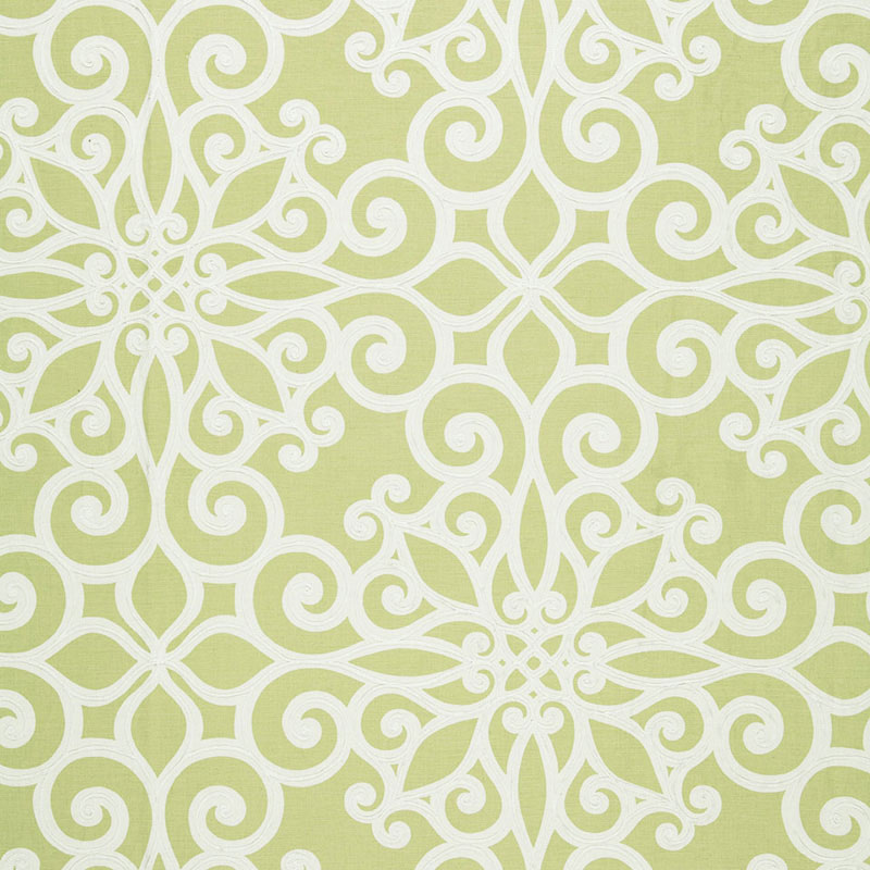 Rosegate Embroidered Print – CHARTREUSE