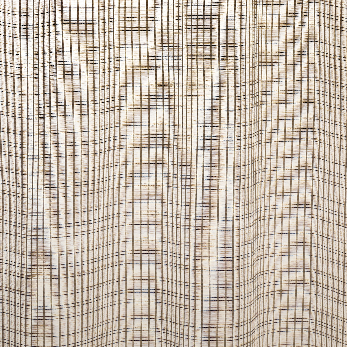 PAYTON LINEN SHEER GRID – BLACK & WHITE