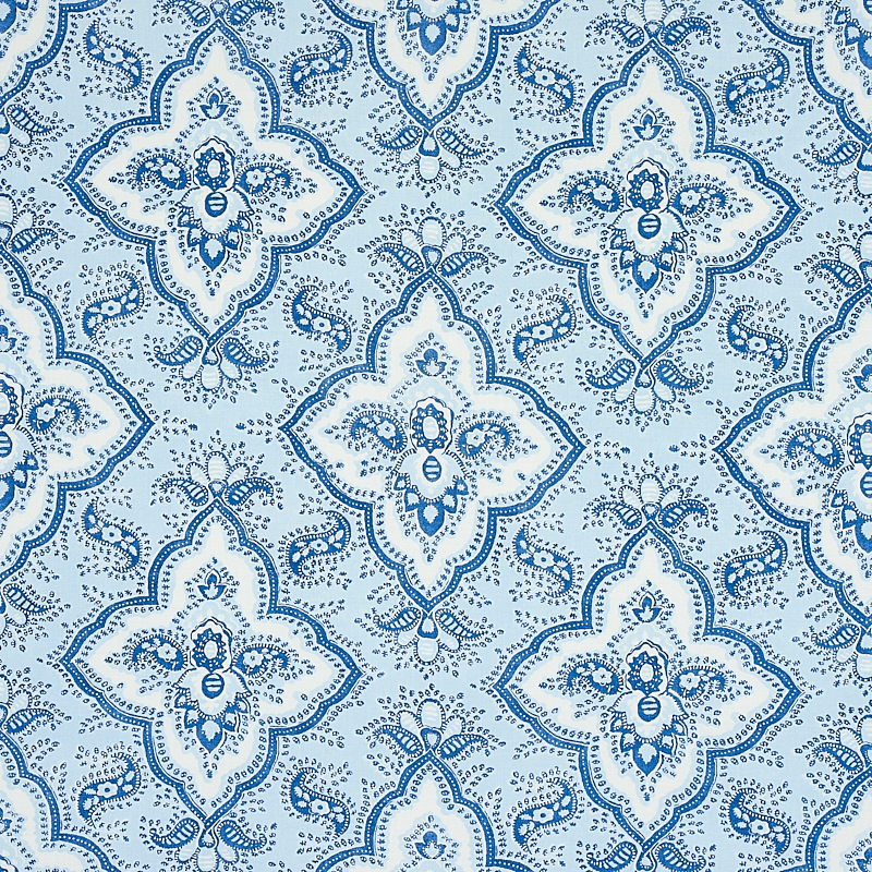 AMALIA MEDALLION HANDMADE PRINT – BLUE