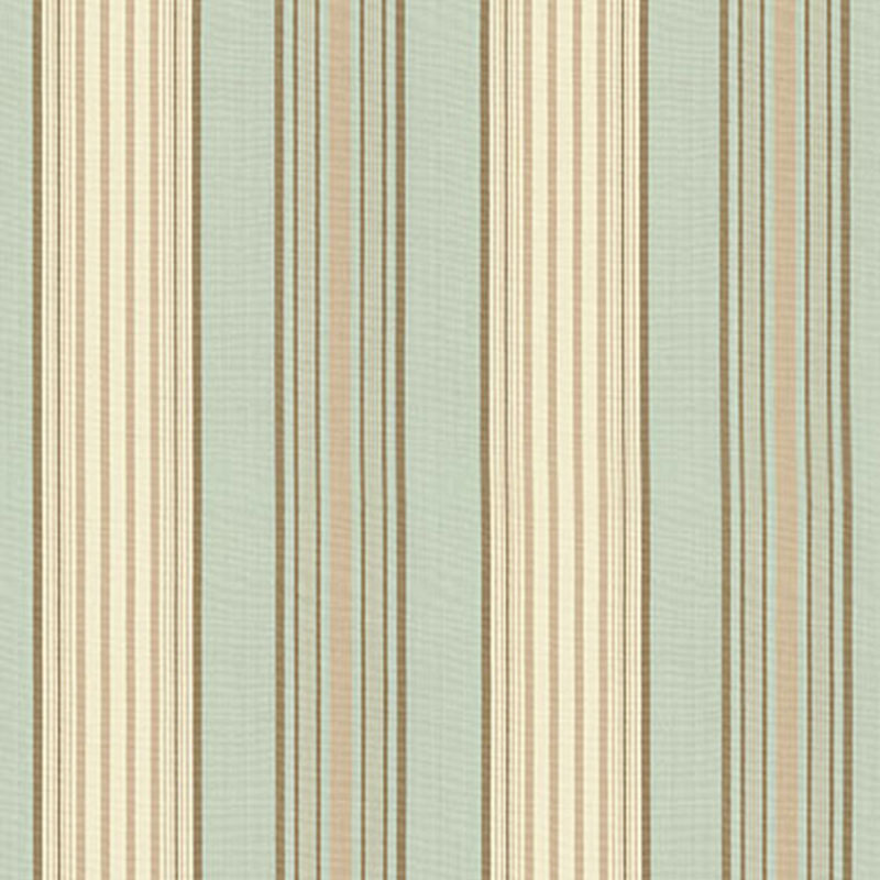 SARATOGA COTTON STRIPE – AQUA / FLAX/ MOCHA