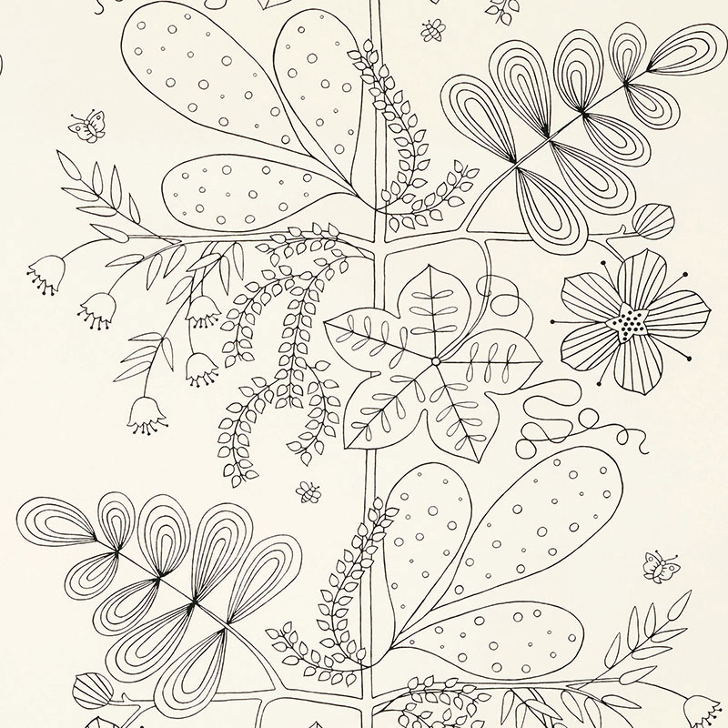 BLOMMEN PRINT – BLACK